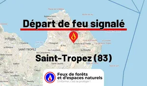Incendie à Saint-Tropez (83) : le feu est éteint
