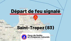 Incendie à Saint-Tropez (83) : le feu est éteint
