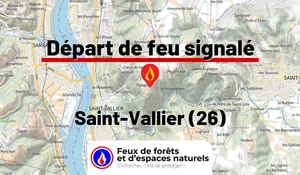 Incendie à Saint-Vallier (26) : le feu est éteint