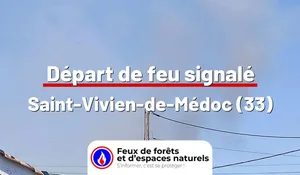 Incendie à Saint-Vivien-de-Médoc (33) : le feu est éteint