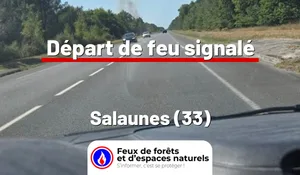 Incendie à Salaunes (33) : le feu est éteint