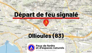 Incendie à Ollioules (83) : le feu est éteint