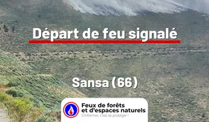 Incendie à Sansa (66) : le feu est éteint
