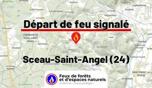 Incendie à Sceau-Saint-Angel (24) : le feu est éteint