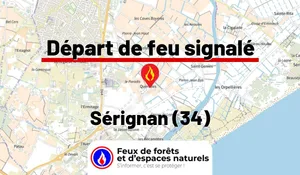 Incendie à Sérignan (34) : le feu est éteint