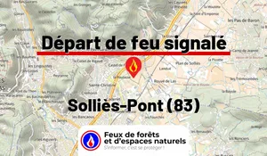 Incendie à Solliès-Pont (83) : le feu est éteint
