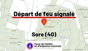Incendie à Sore (40) : le feu est éteint