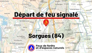Incendie à Sorgues (84) : le feu est éteint