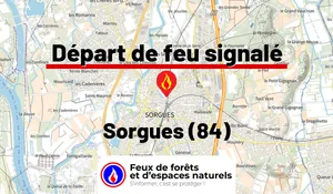 Incendie à Sorgues (84) : le feu est éteint