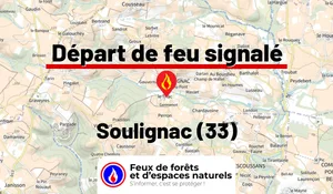 Incendie à Soulignac (33) : le feu est éteint