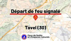 Incendie à Tavel (30) : le feu est éteint