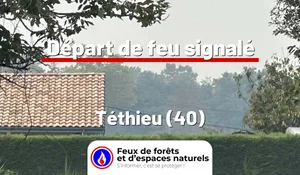 Incendie à Téthieu (40) : le feu est éteint