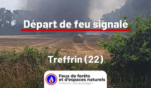 Incendie à Treffrin (22) : le feu est éteint