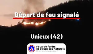 Incendie à Unieux (42) : le feu est éteint