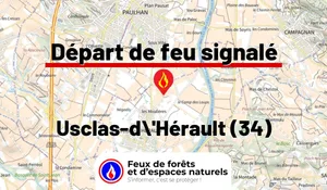 Incendie à Usclas-d'Hérault (34) : le feu est éteint