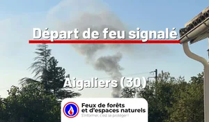 Incendie à Aigaliers (30) : le feu est éteint