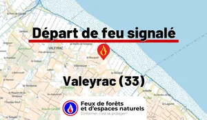 Incendie à Valeyrac (33) : le feu est éteint