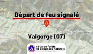 Incendie à Valgorge (07) : le feu est éteint