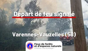 Incendie à Varennes-Vauzelles (58) : le feu est éteint