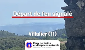 Incendie à Villalier (11) : le feu est éteint