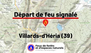 Incendie à Villards-d'Héria (39) : le feu est éteint