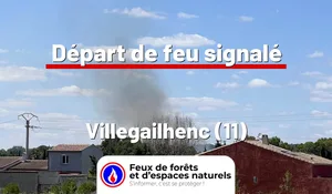 Incendie à Villegailhenc (11) : le feu est éteint
