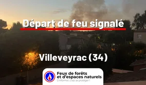 Incendie à Villeveyrac (34) : le feu est éteint