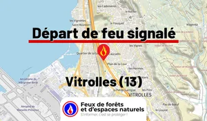 Incendie à Vitrolles (13) : le feu est éteint