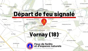 Incendie à Vornay (18) : le feu est éteint