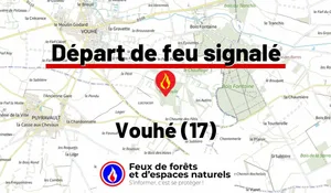 Incendie à Vouhé (17) : le feu est éteint