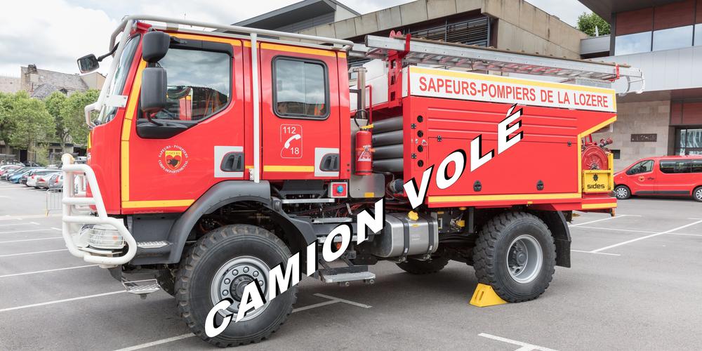 Vol du camion de pompiers en Lozère : le CCF retrouvé, une plainte déposée